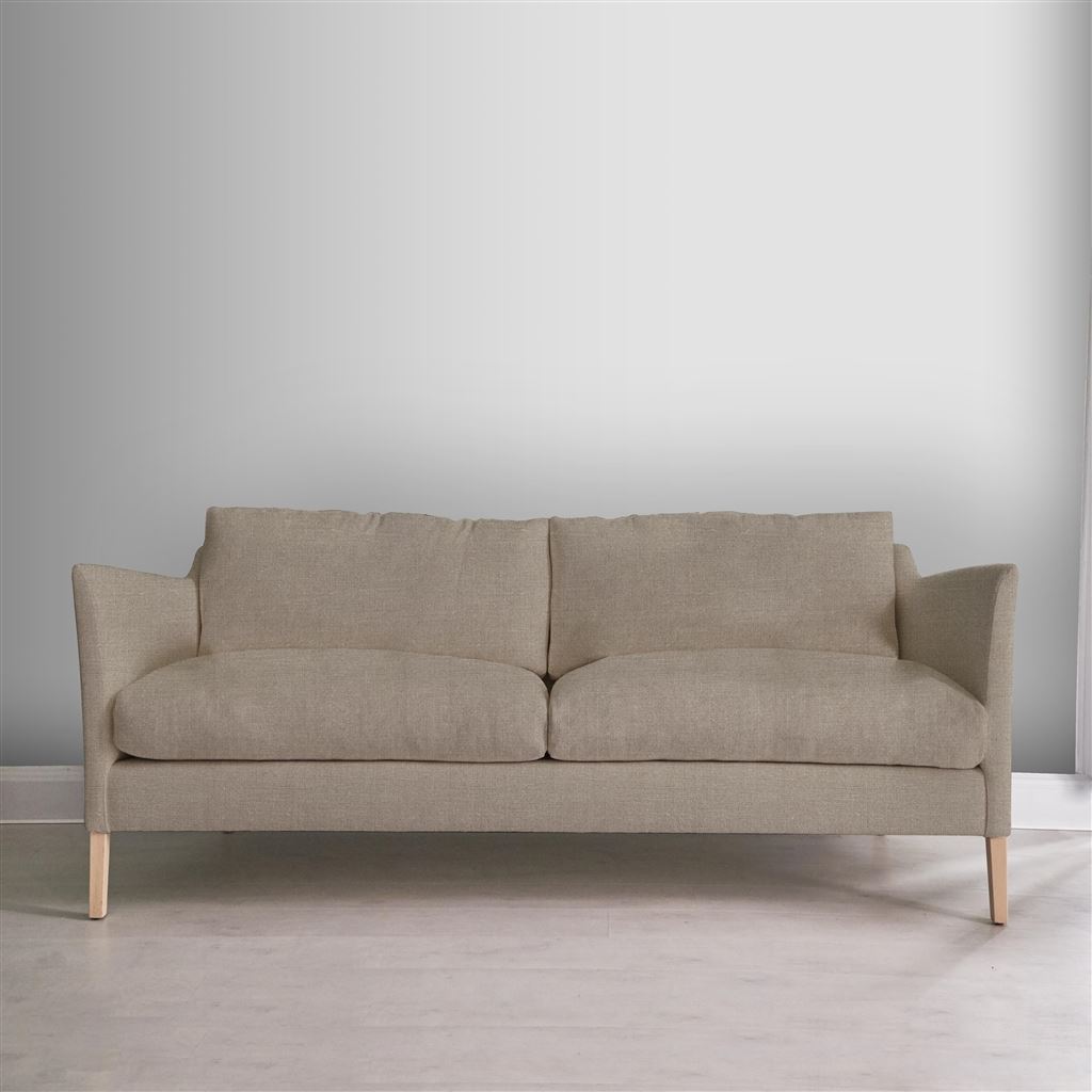 Milan 2.5 Seat Sofa - Natural Legs - Brera Lino Pebble