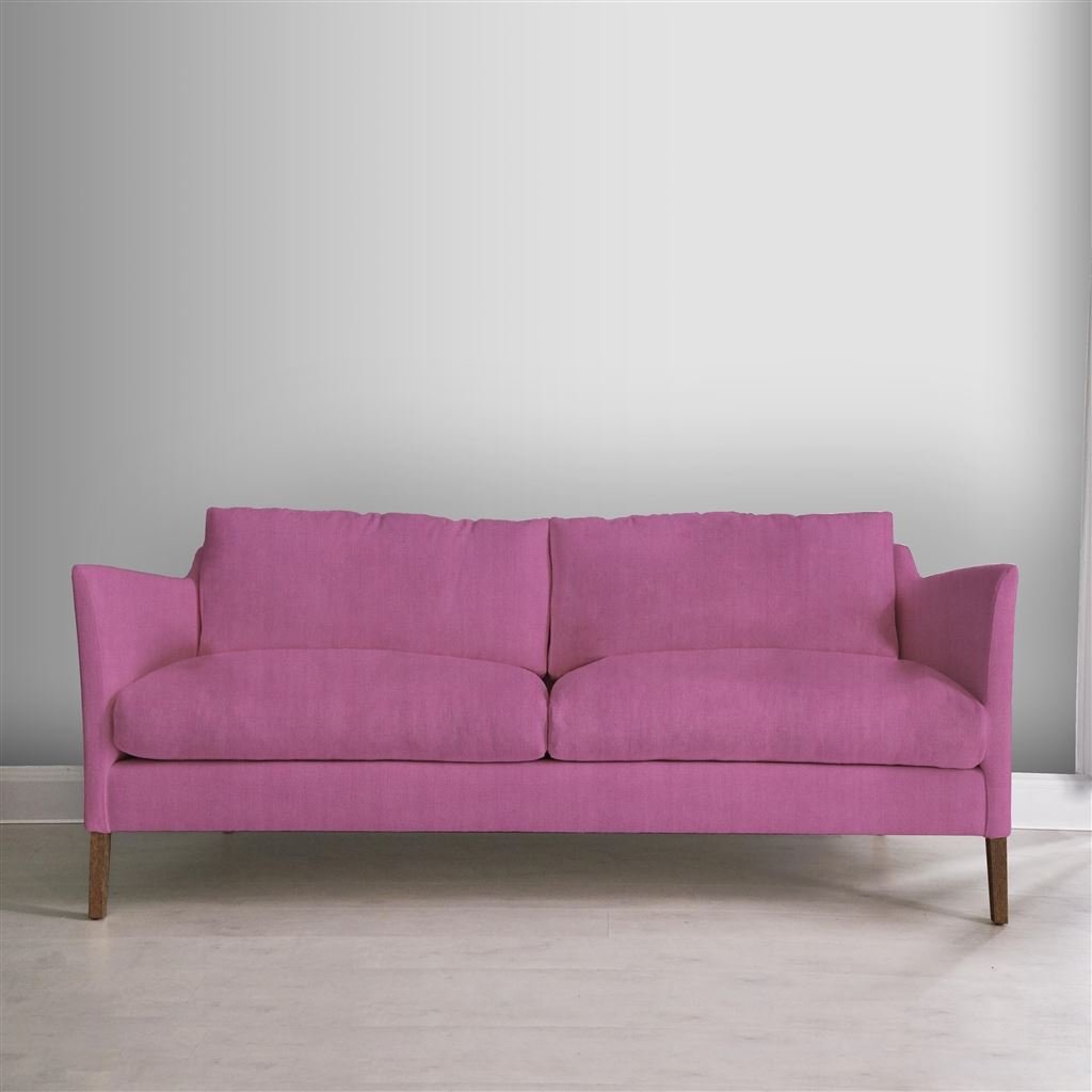 Milan 2.5 Seat Sofa - Walnut Legs - Brera Lino Peony