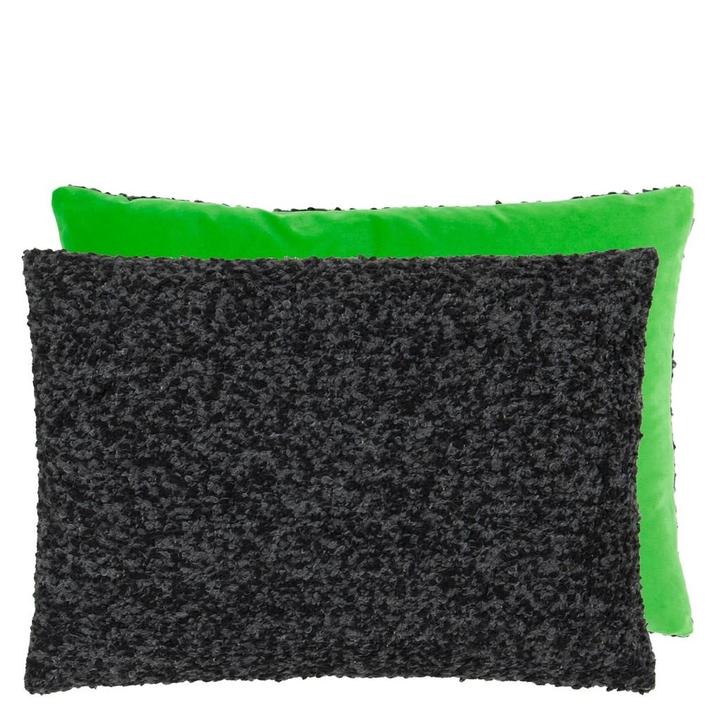 Fontenoy Charcoal & Grass Cushion