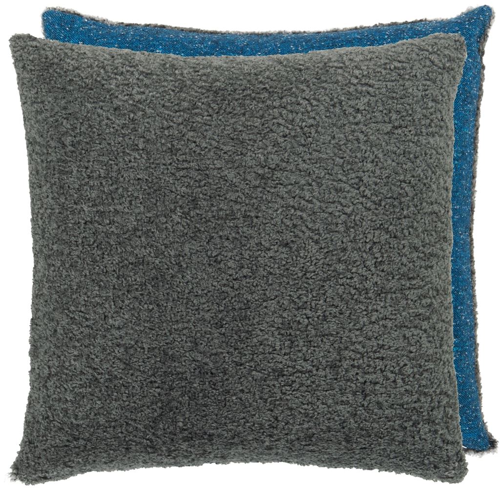 Merelle Graphite & Cobalt Cushion