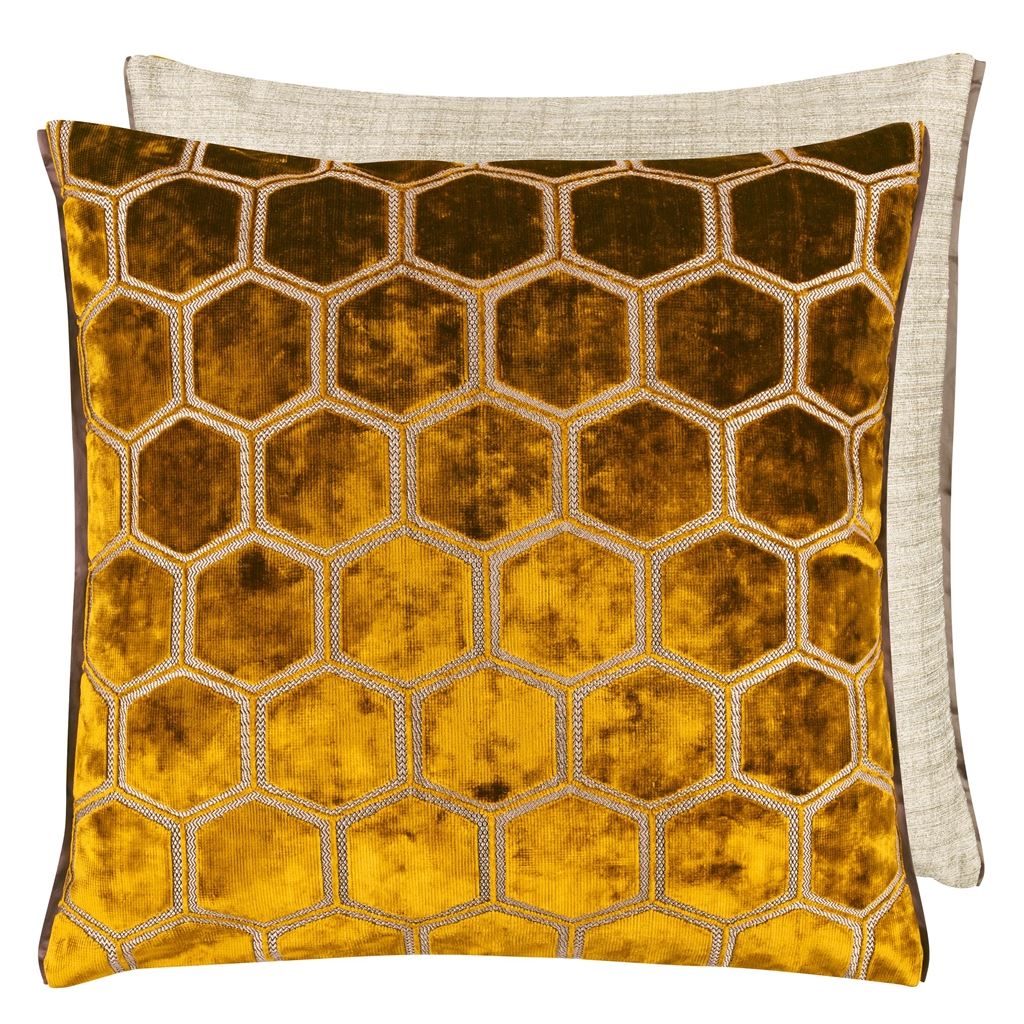 Manipur Ochre Large Cushion