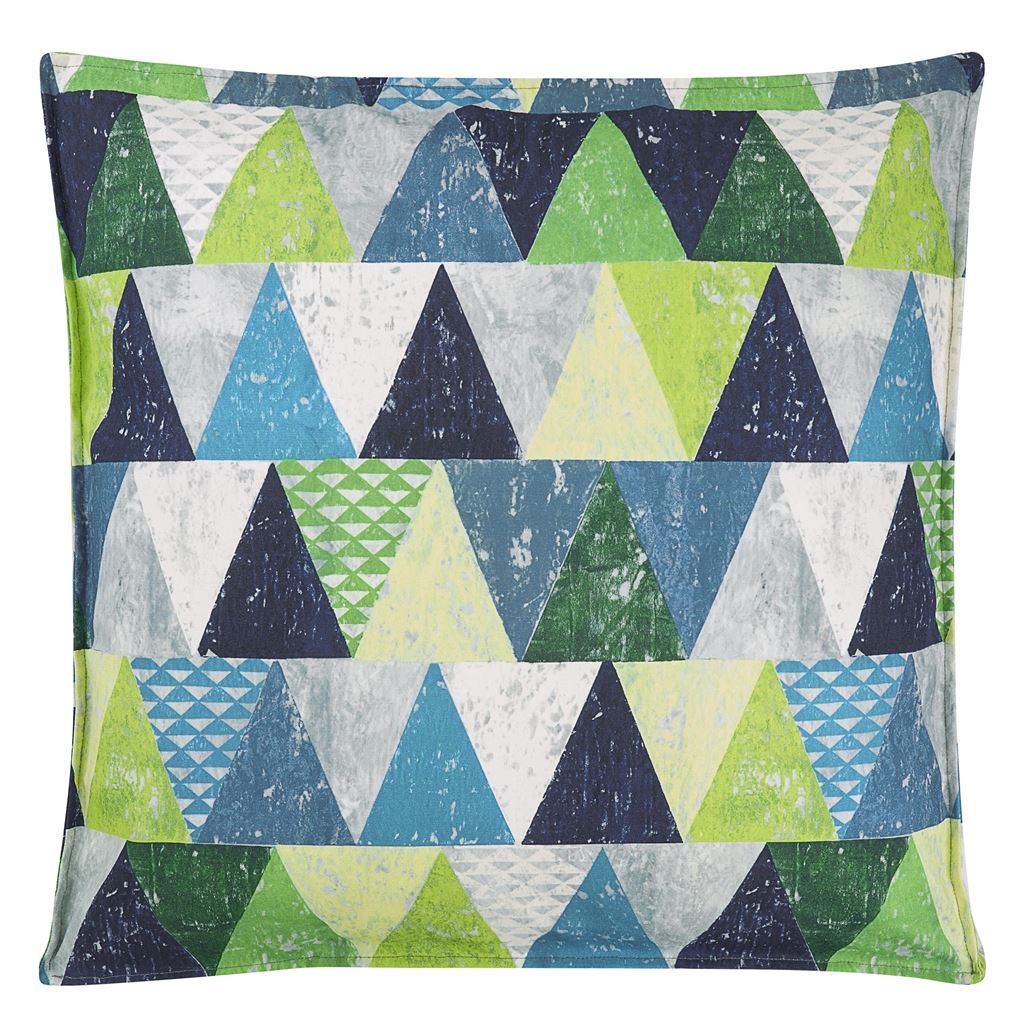 Outdoor Biscayne Cobalt Cushion - Reverse