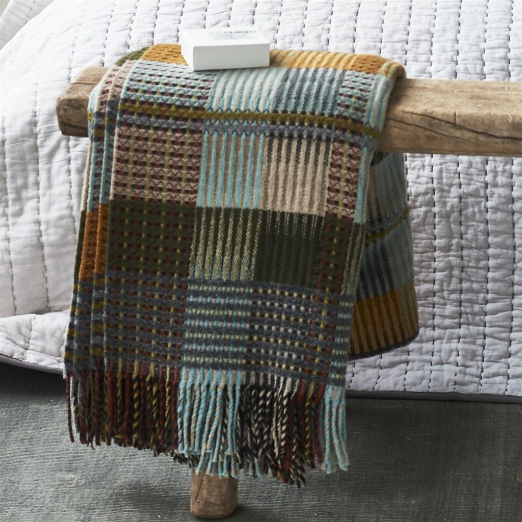 Plaid Tasara Ochre Woven