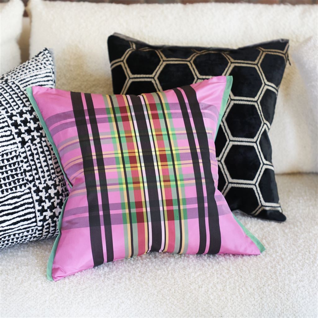 Manipur Noir Velvet Cushion