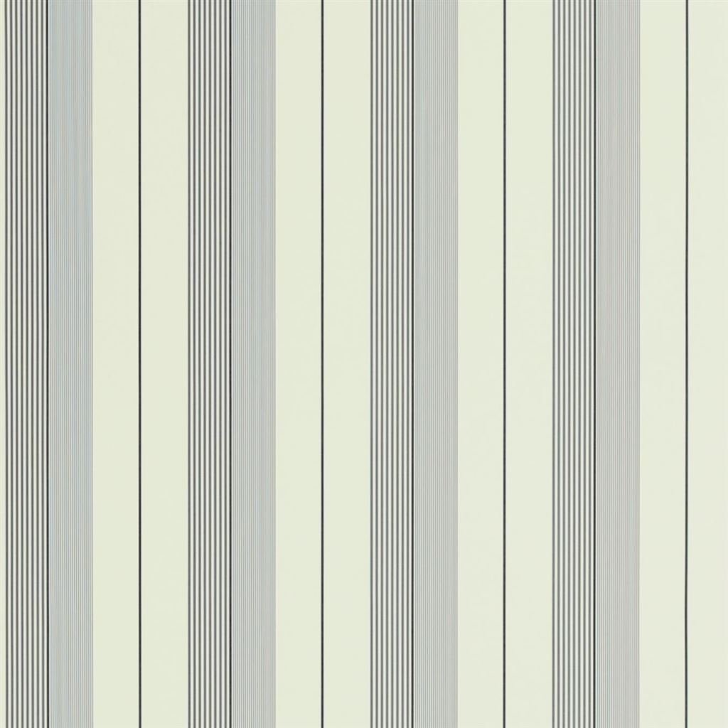 Aiden Stripe - Granite / Cream - Large Sample