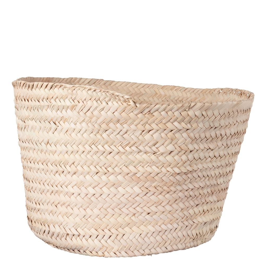 Large Round Palm Leaf Basket