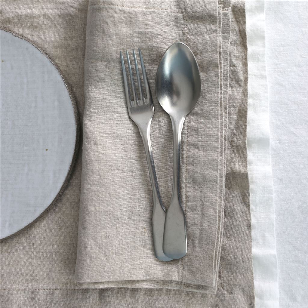 Brick Lane Silver Serving Spoon & Fork