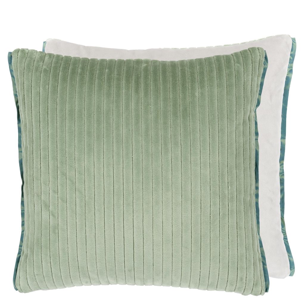 Cassia Cord Antique Jade Cushion 43x43cm - Without pad