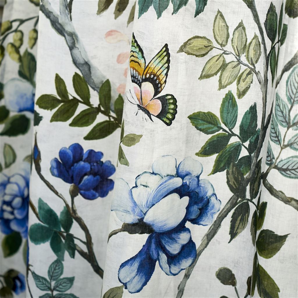 Porcelaine De Chine Cobalt Fabric | Designers Guild