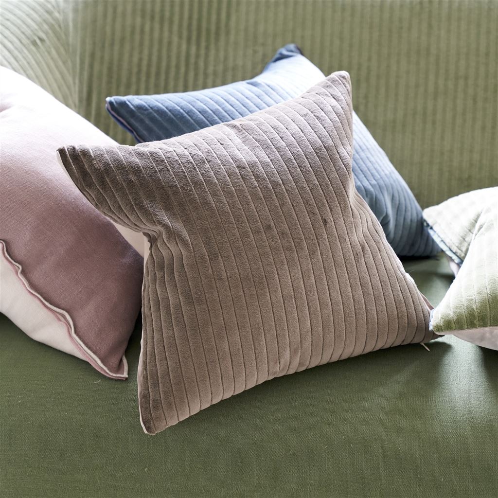 Cassia Cord Moleskin Velvet Decorative Pillow