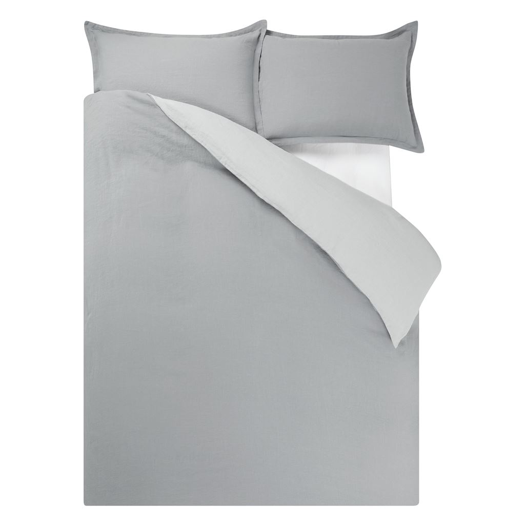 Biella Steel & Dove Superking Duvet Cover