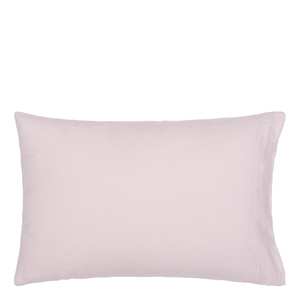 Biella Pale Rose Standard Pillowcase - Reverse