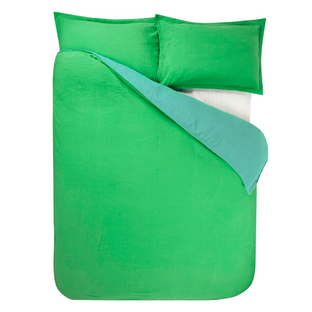 Biella Emerald & Aqua Double Duvet Cover