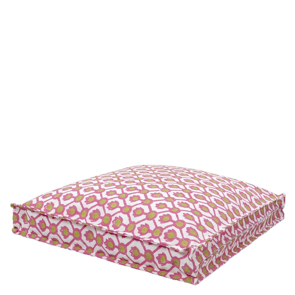 Outdoor Jaal Fuchsia Cushion