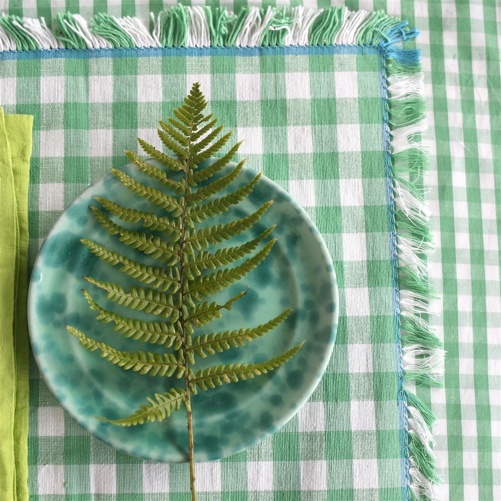 Saliya Emerald Runner, Placemats & Napkins 