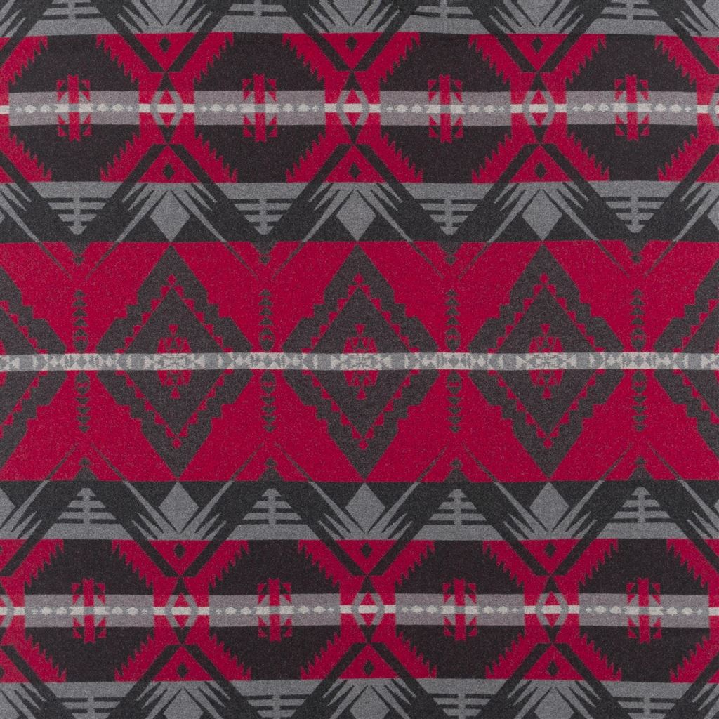 Blackstone River Blanket - Cochineal Red Cutting
