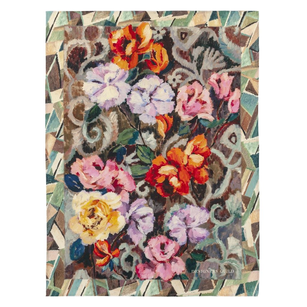 Tapestry Flower Damson Damson Throw 