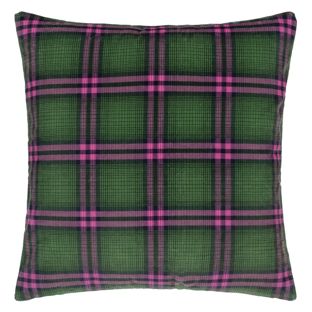 Gertrude Rose Fuchsia Cushion  - Reverse