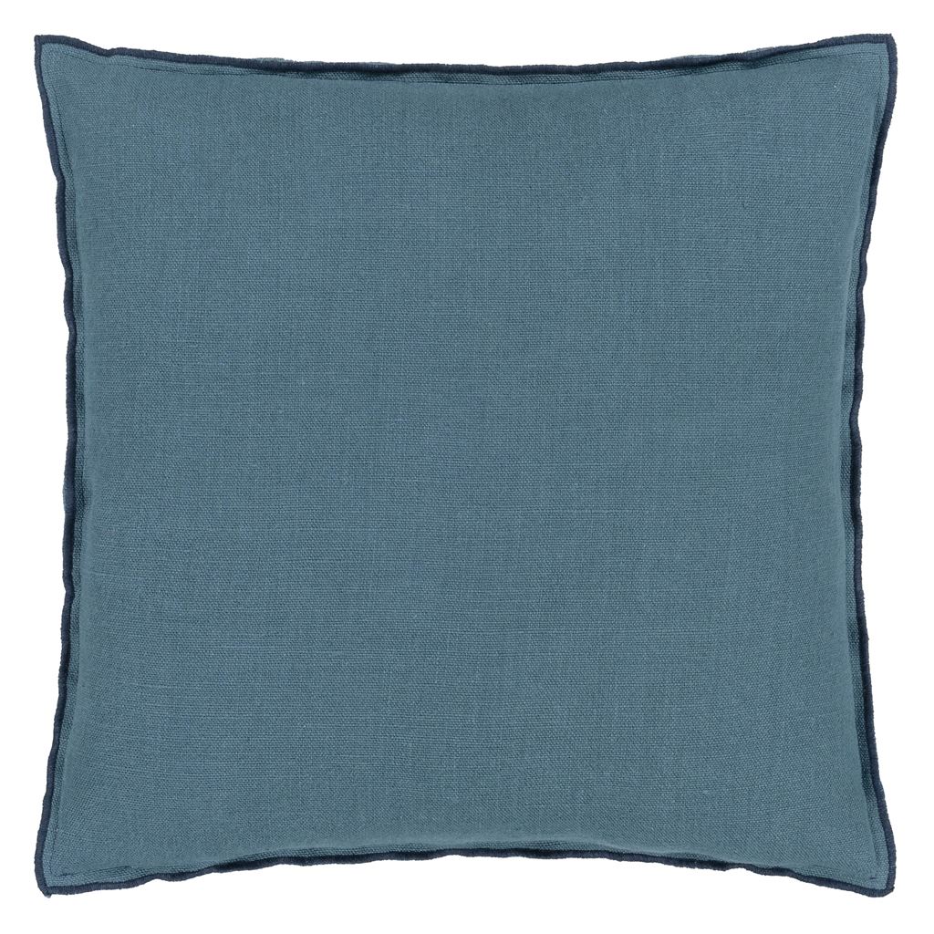 Brera Lino Midnight & Chambray Cushion