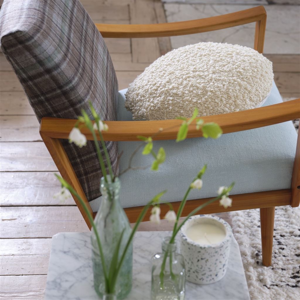 Swaledale Chalk Boucle Cushion