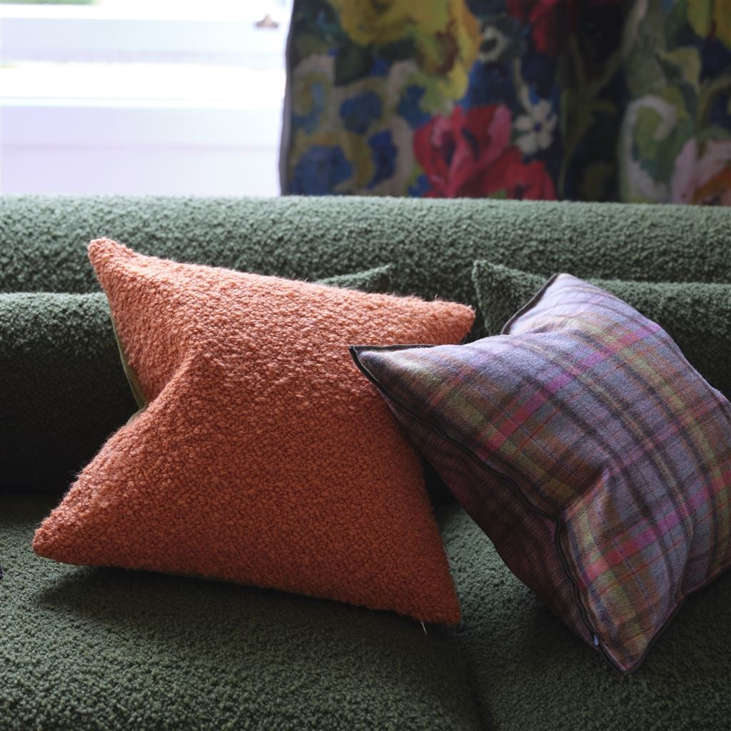 Cormo Persimmon Boucle Decorative Pillow