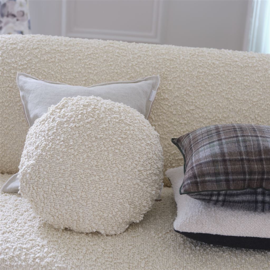 Swaledale Chalk Boucle Decorative Pillow