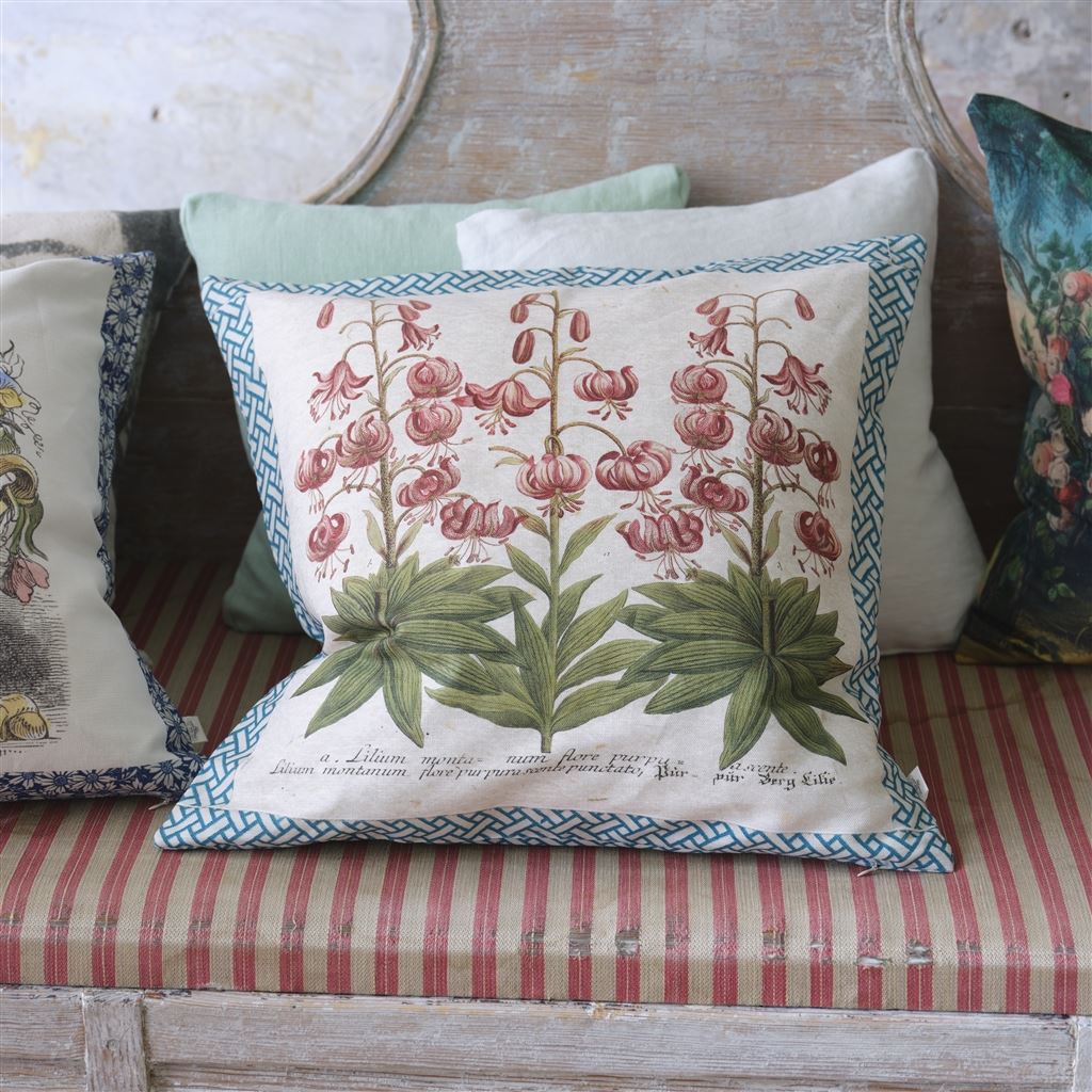 Crown Lily Canvas Cushion