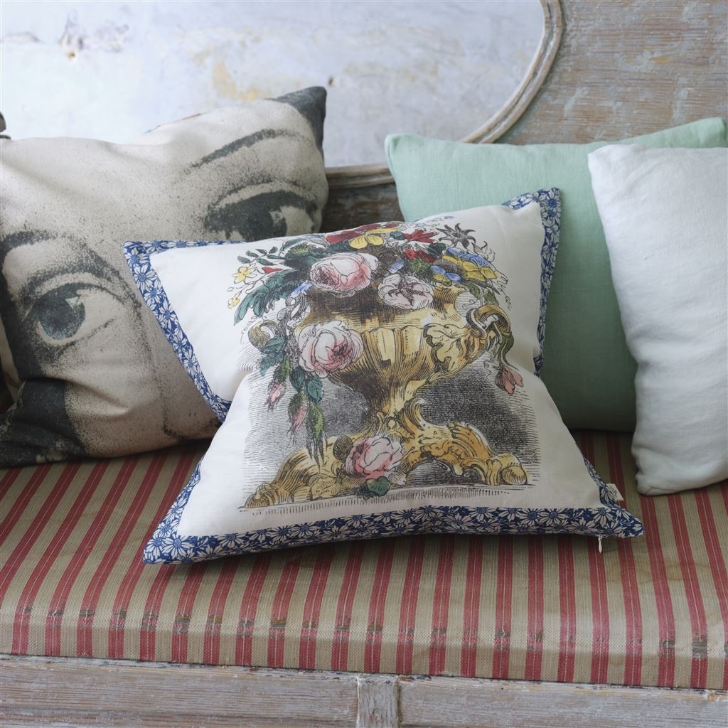 Ellen's Eyes Parchment Decorative Pillow