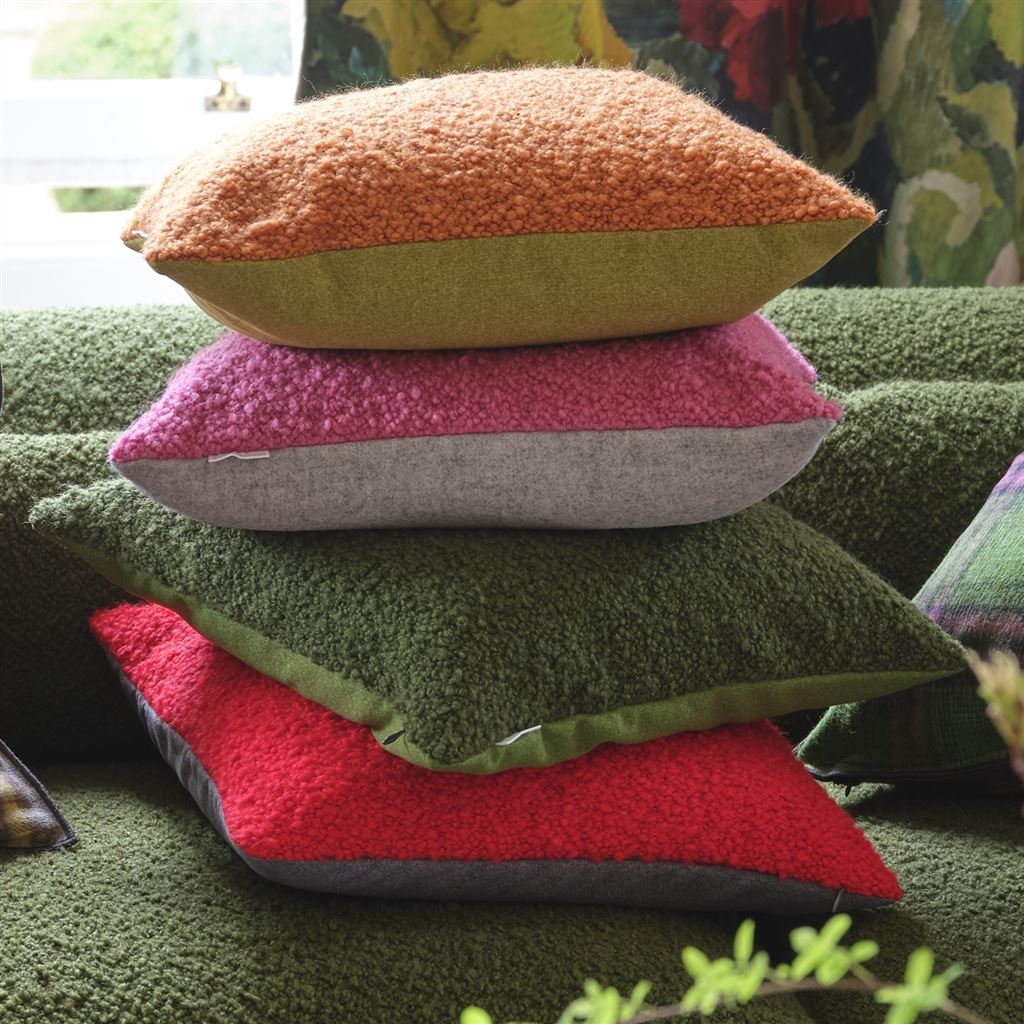 Cormo Persimmon Boucle Decorative Pillow