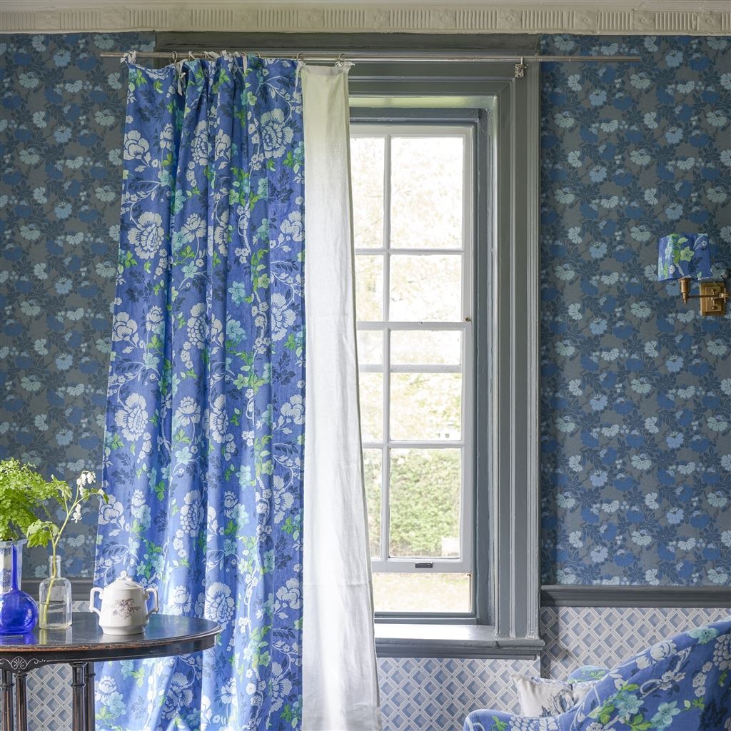 Eagle House Damask Woad