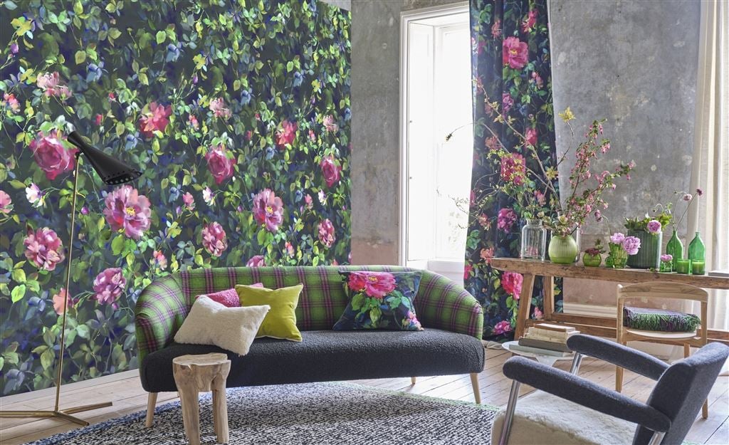 Tapestry Flower Wallpaper Panels