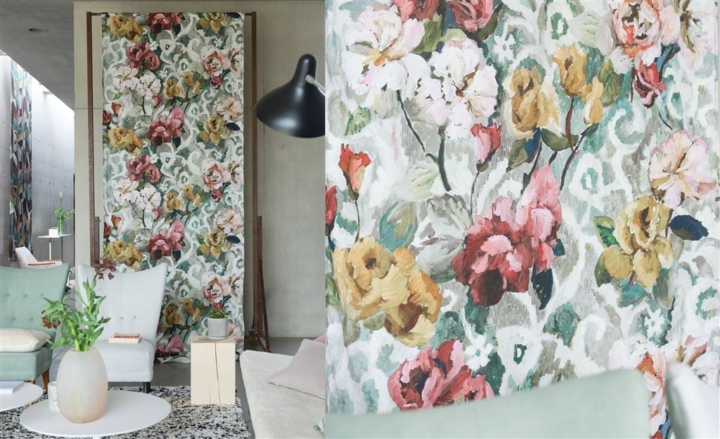 Tapestry Flower Wallpaper Panels