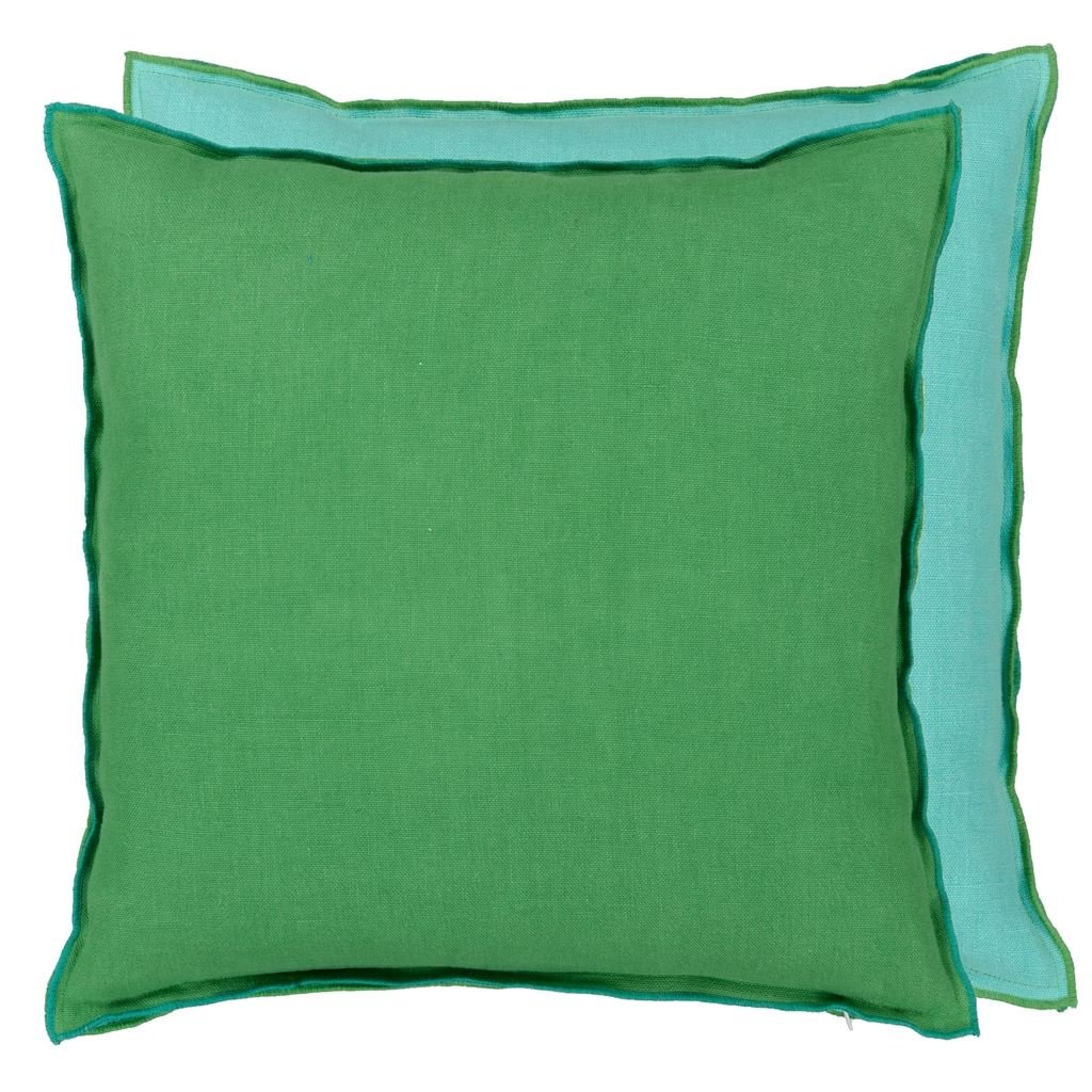 Brera Lino Emerald & Capri Cushion