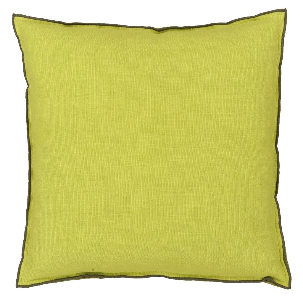 Brera Lino Lime & Moss Cushion