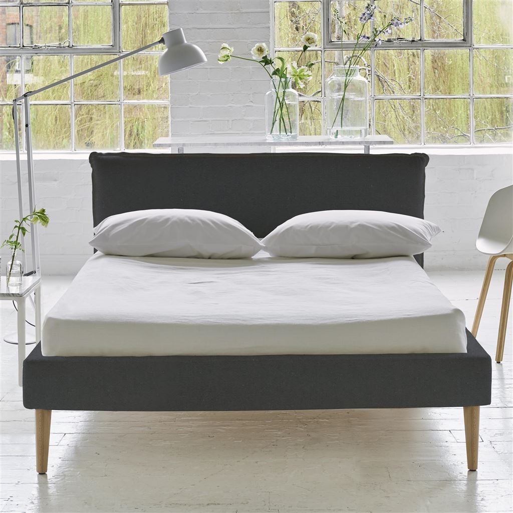 Pillow Low Bed - Double - Cassia Granite - Beech Leg