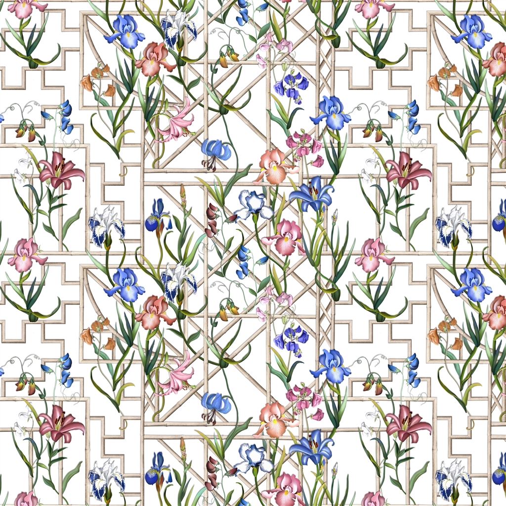 fretwork garden - azur