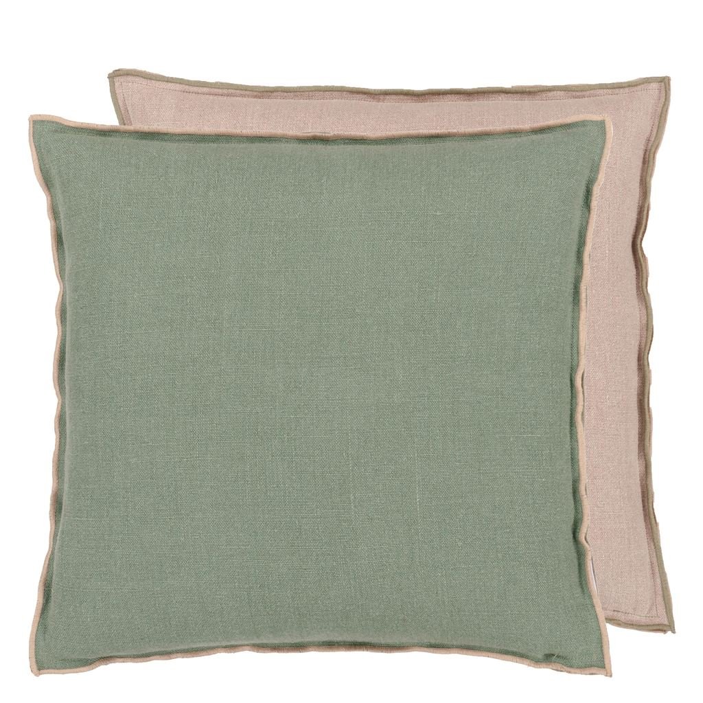 Brera Lino Thyme & Pebble Cushion