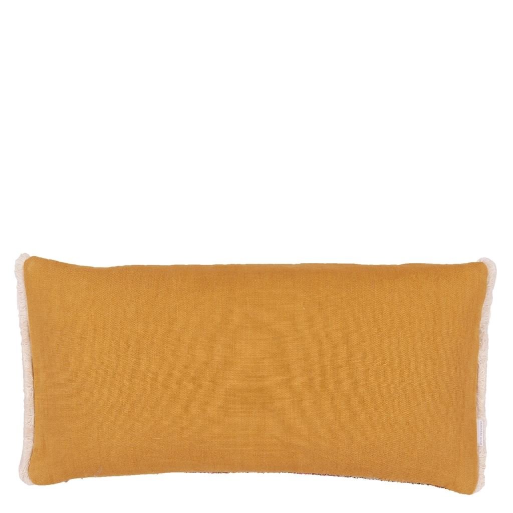 Sakiori Ochre Cushion - Reverse