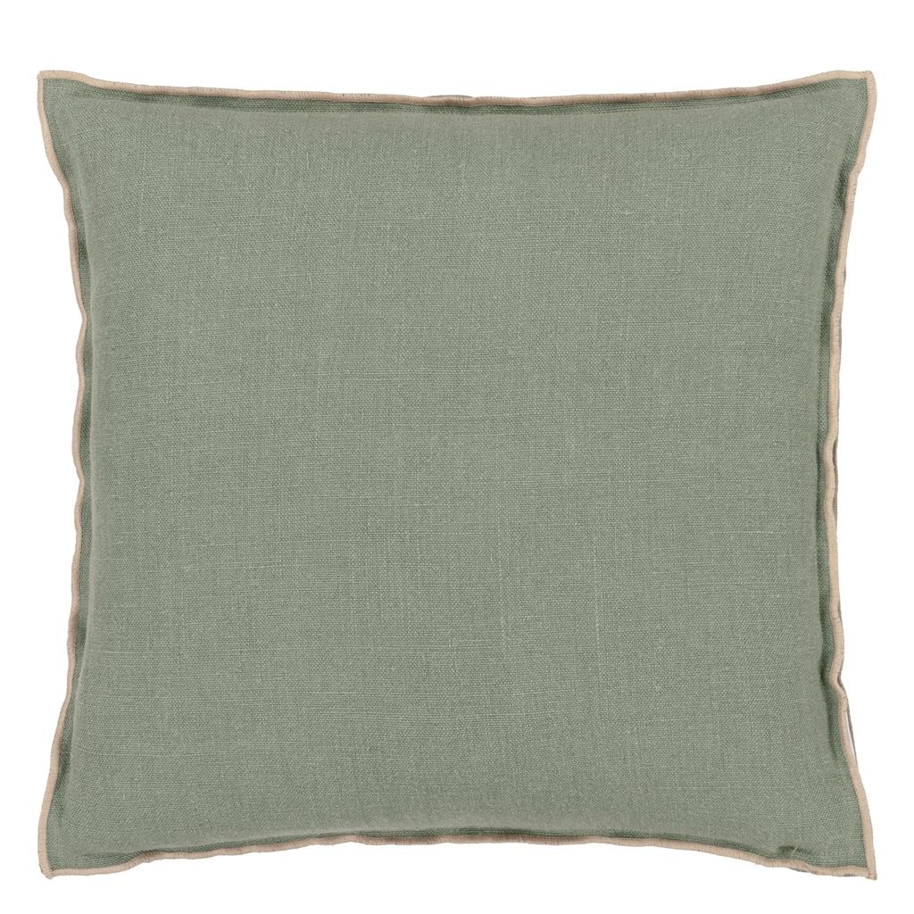 Brera Lino Thyme & Pebble Cushion