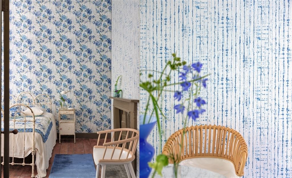 Decorating with blue and white