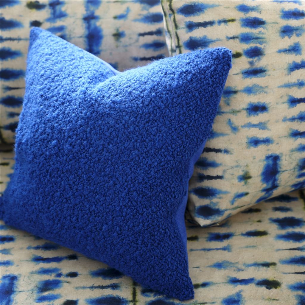 Cormo Cobalt Corduroy Decorative Pillow