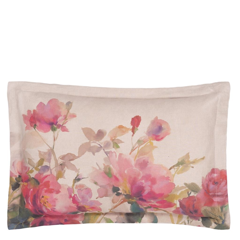 Thelma's Garden Fuchsia Queen Sham