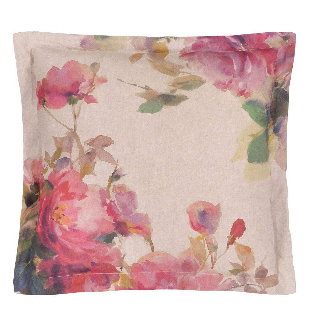 Thelma's Garden Fuchsia European Sham