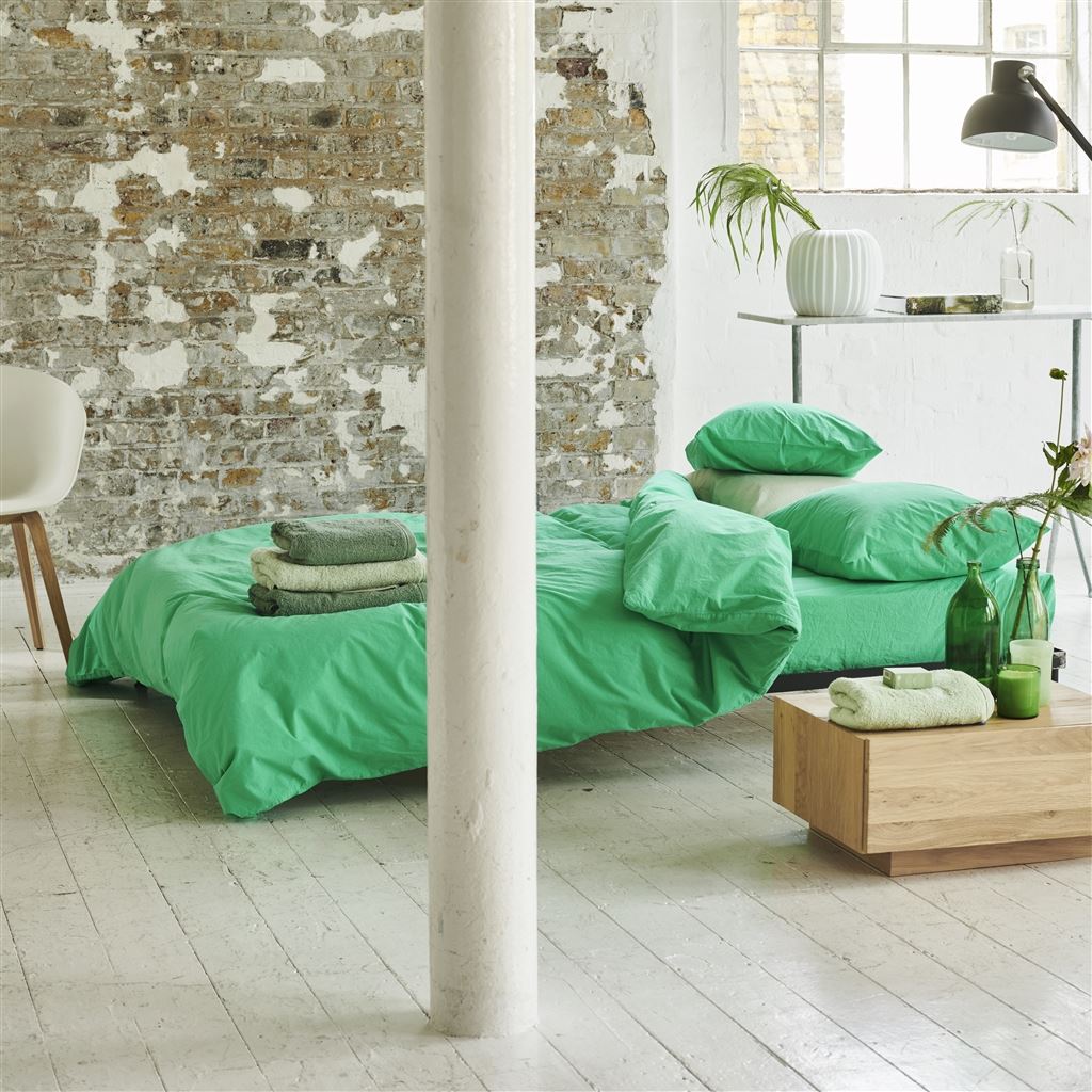 Loweswater Viridian Organic Cotton Bed Linen