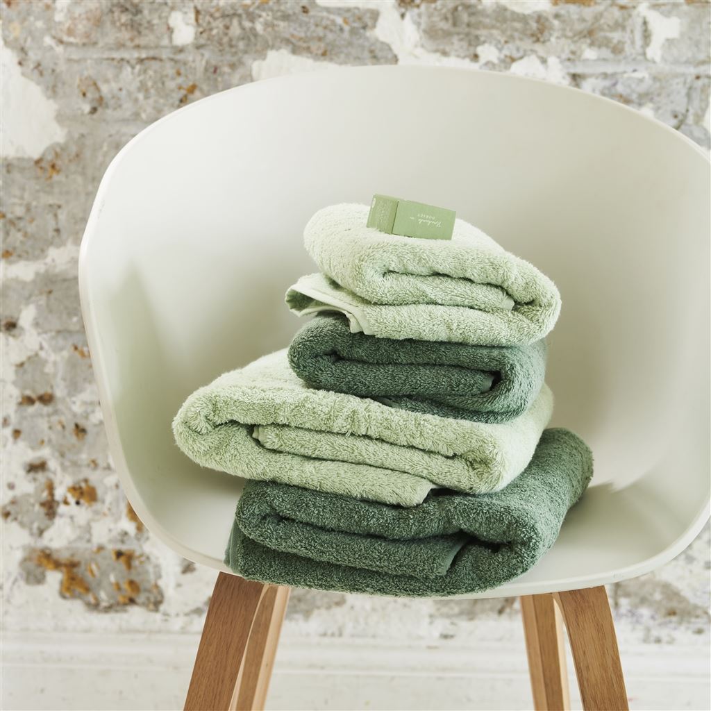 Loweswater Sage Organic Cotton Towels