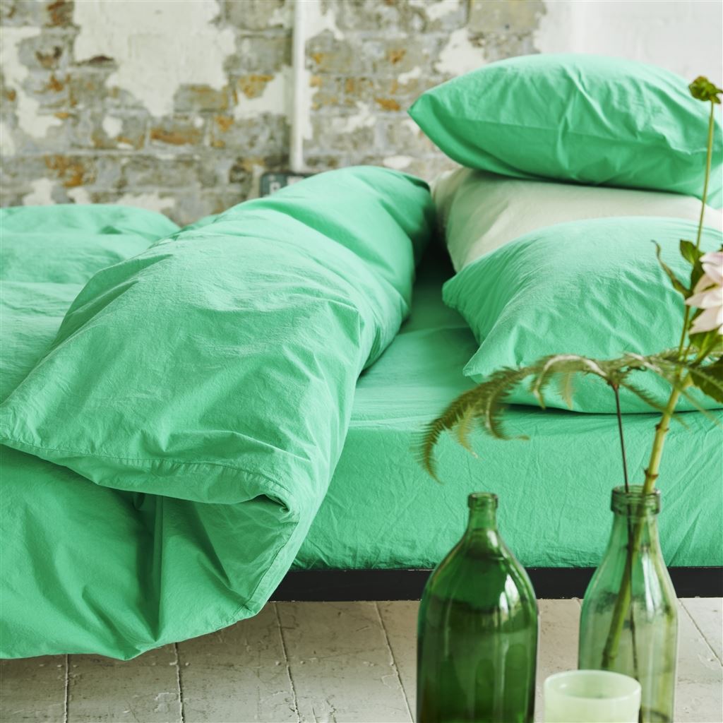 Loweswater Viridian Organic Cotton Bed Linen