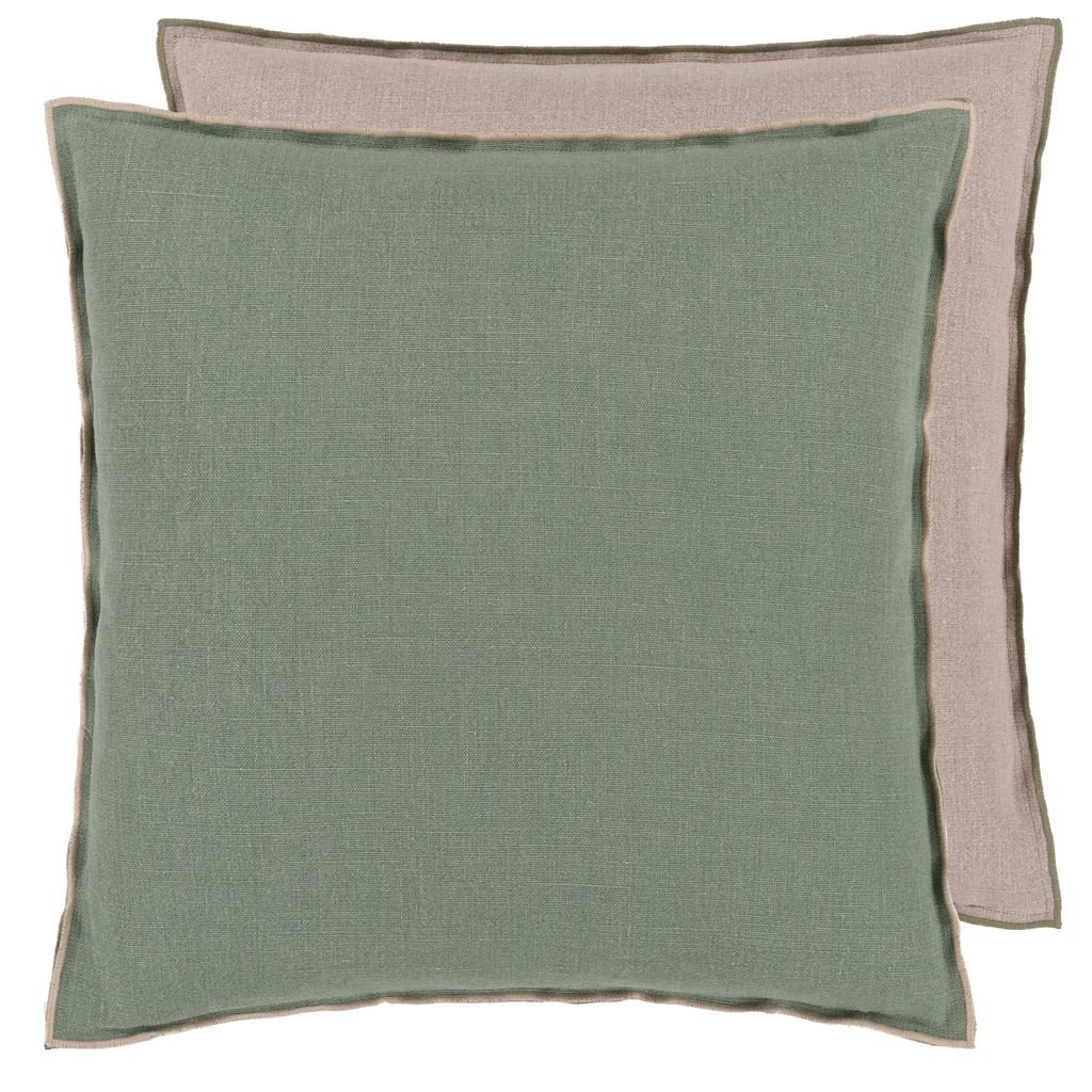 Brera Lino Thyme & Pebble Cushion