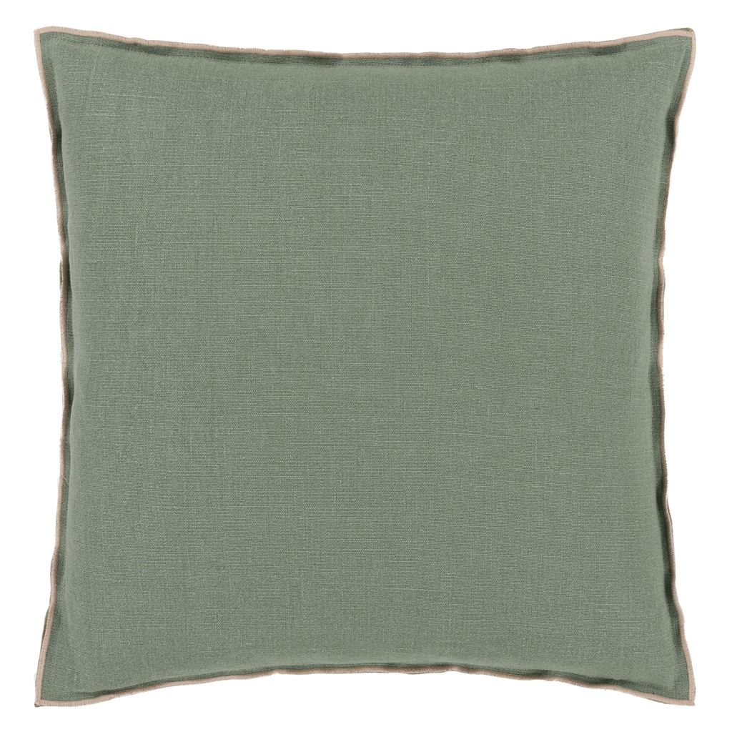 Brera Lino Thyme & Pebble Cushion