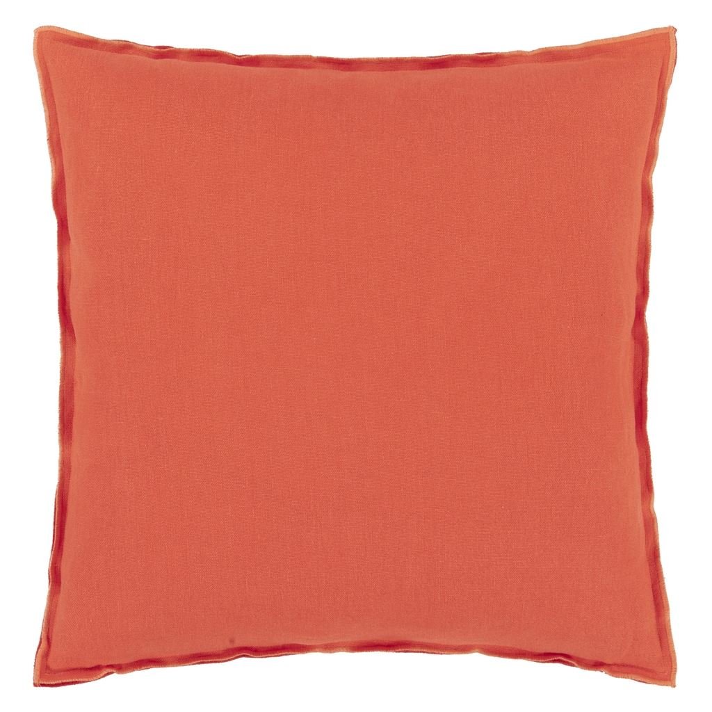 Brera Lino Nasturtium & Papaya Cushion