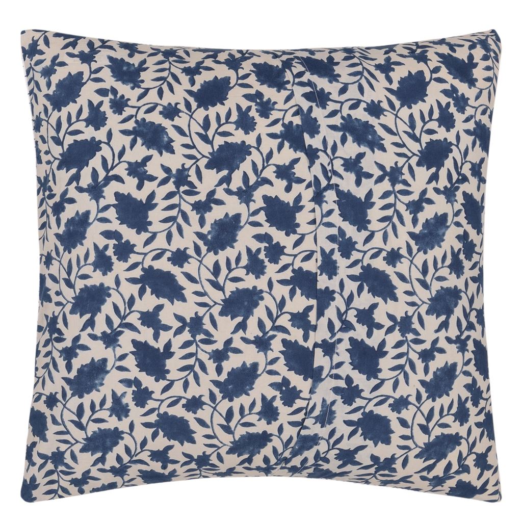 Block Printed Cushion Indigo